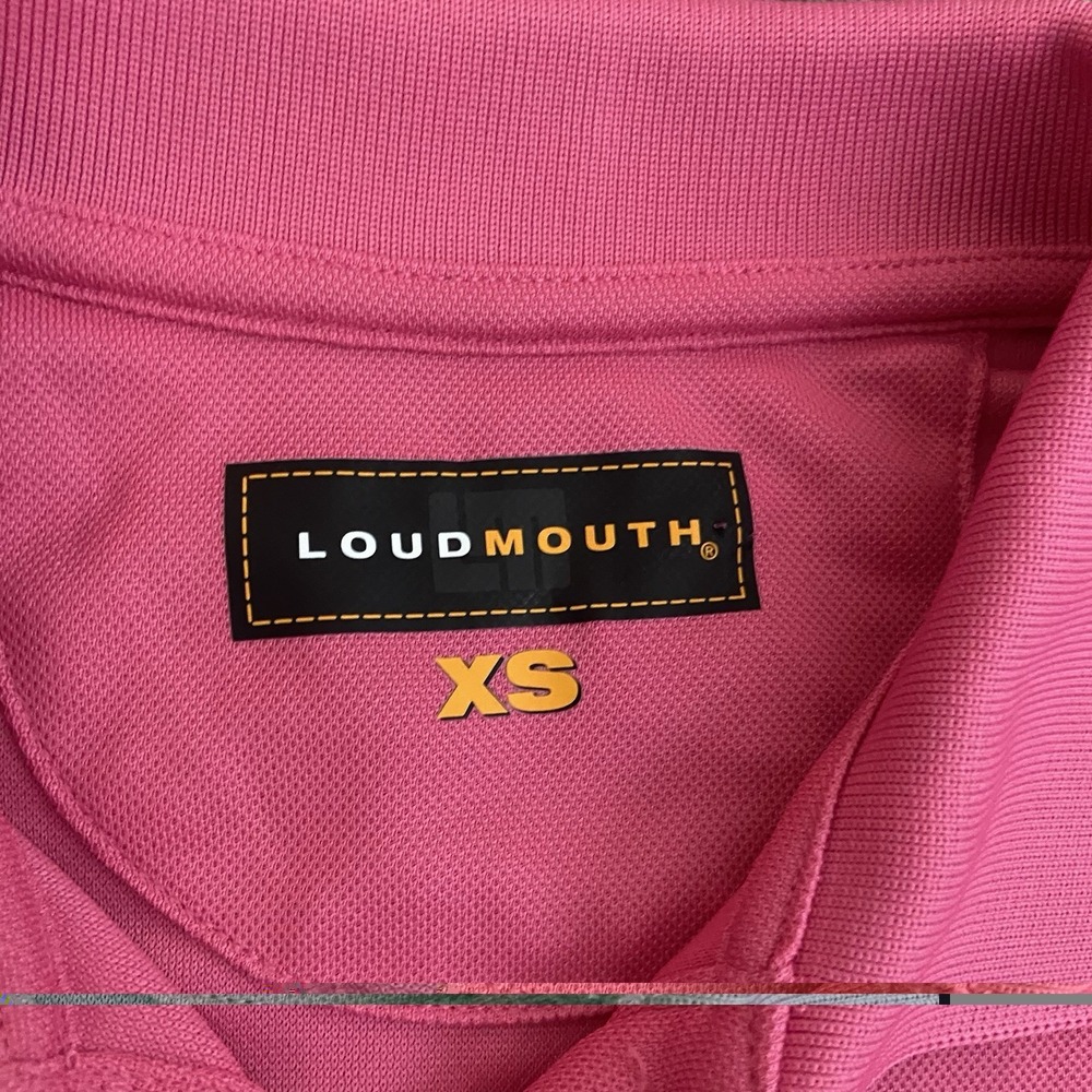 Loudmouth Ladies Essential Pink Polo Golf Short Sleeve Shirt NWT XSMALL XS - Picture 3 of 6